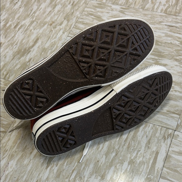 New (no box) Converse Red and Orange High-Top Sneakers - Picture 4 of 5